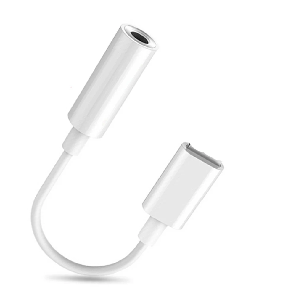 white Bluetooth Calling Adaptador IOS 12.3.1 For lightning to 3.5mm Aux Jack Earphone For iPhone 7 8 Plus XS Max X Audio Adapter Cable - Цвет: white