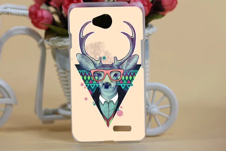 Жесткий чехол из поликарбоната С Рисунком Тигра льва медведя для LG L65 Optimus/diy чехол для LG Optimus L65 Dual D285 D280