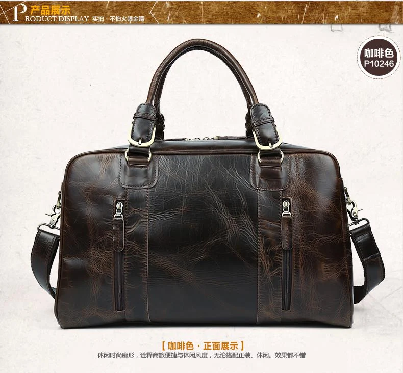 Мужские дорожные сумки из коровьей кожи 2017 мужские многофункциональная Дорожная
