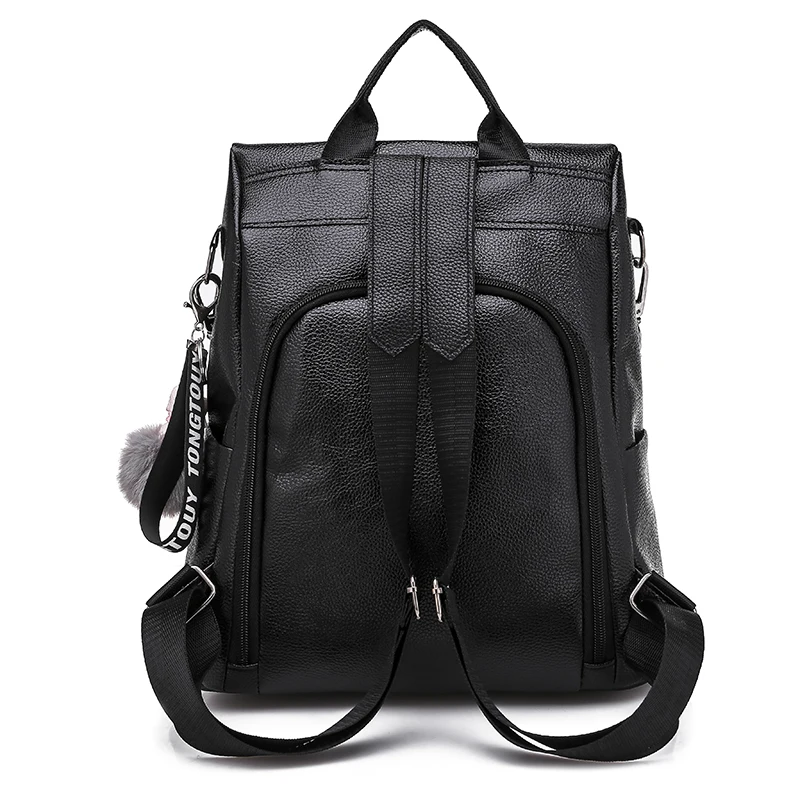 New Fashion Men Backpack Men's Backpacks for Teenager Luxury Designer PU Leather Male High Quality Travel | Багаж и сумки