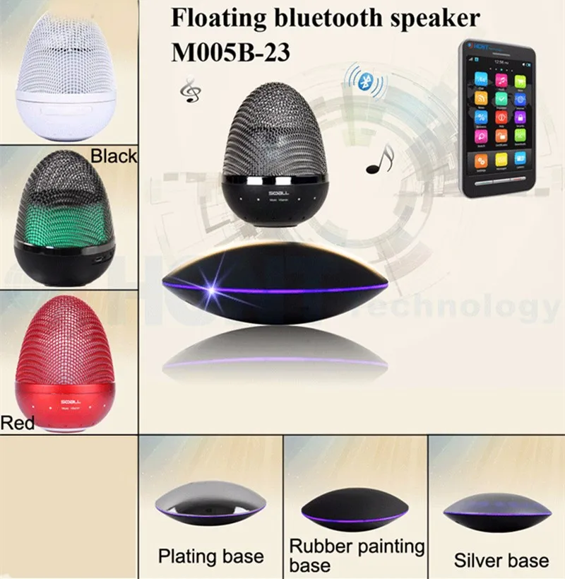 DJYG беспроводной магнитной левитации Плавающий Bluetooth динамик изменение цвета NFC для IPhone samsung htc Ipad MP3