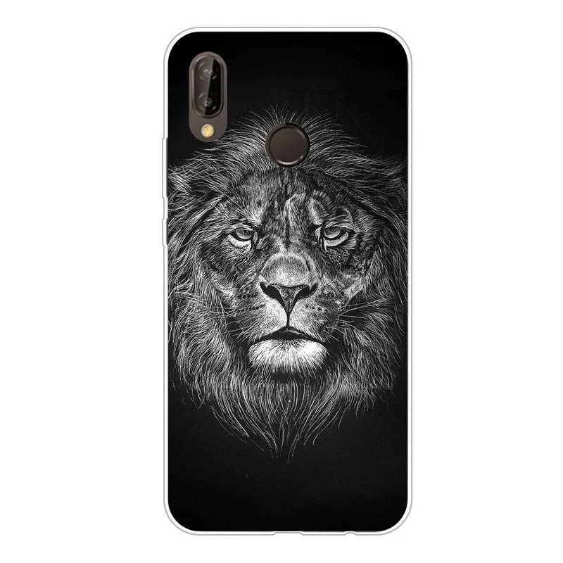 huawei P smart 2019 case Silicon tigon beast Painting Soft TPU Back Cover for Protect Phone cases shell |