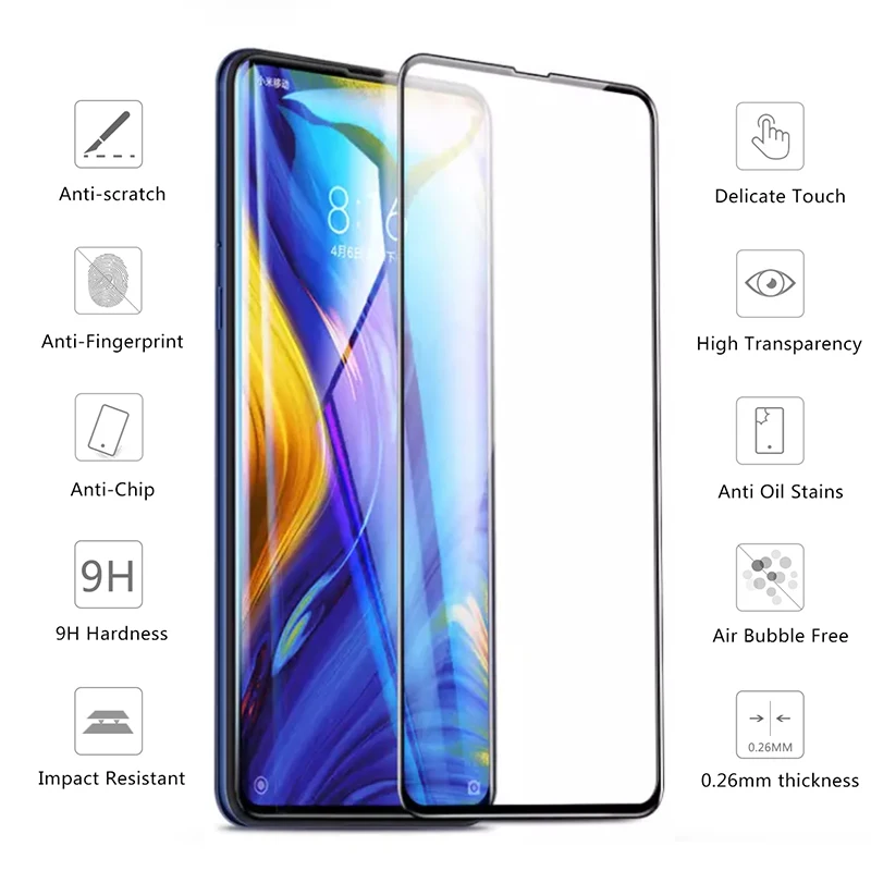 Защитное стекло для Xiaomi mi x 3 закаленное защитное экрана Xio Xia Ksio Xiaomei My x3 защитная
