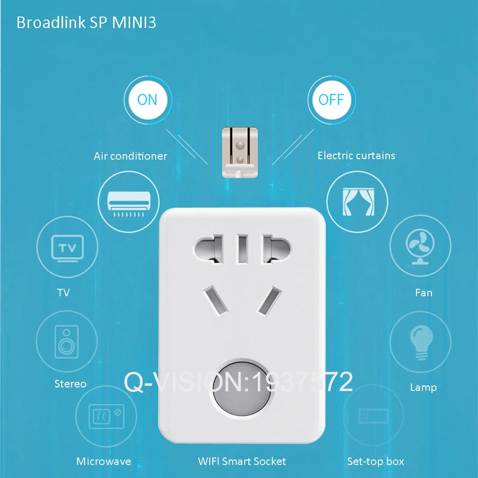 Broadlink SP Mini3 умный Wi-Fi беспроводной пульт дистанционного управления разъем питания
