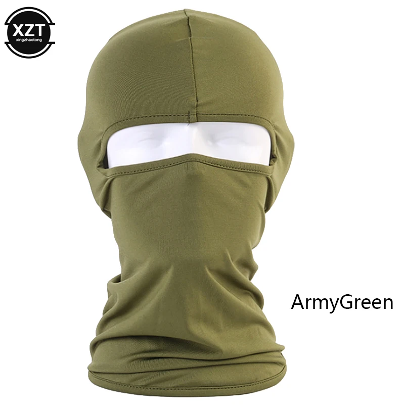 Armygreen Уличный спортивный мотоциклетный маска для лица Зимний теплый для катания на лыжах Сноуборд ветер Кепка полиция Велоспорт Балаклавы маска для лица и шеи тактическая маска - Цвет: Armygreen
