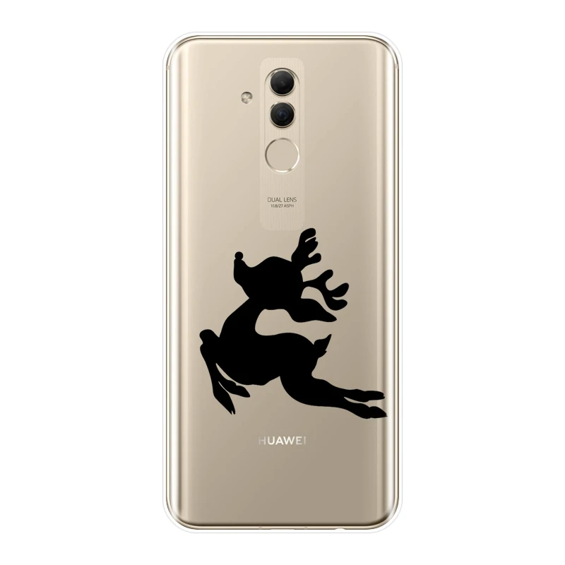 Чехол для Huawei Mate 20 10 9 Pro силиконовый мягкий чехол с животными волком оленем