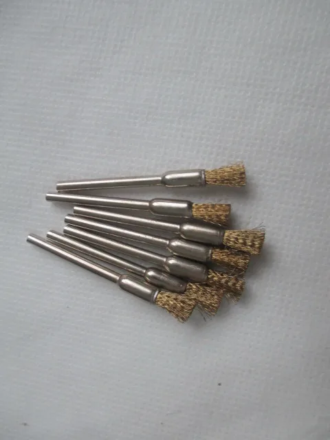 10 шт 3*6 мм латунная проволочная щетка для снятия шлифовального круга