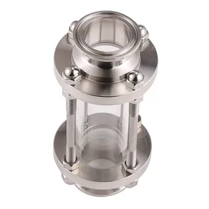 Смотровое стекло 2 дюйма, тройной зажим, обжимное кольцо 64 мм, подходит для фитинга труб 51 мм, для домашнего пивоварения, дневника