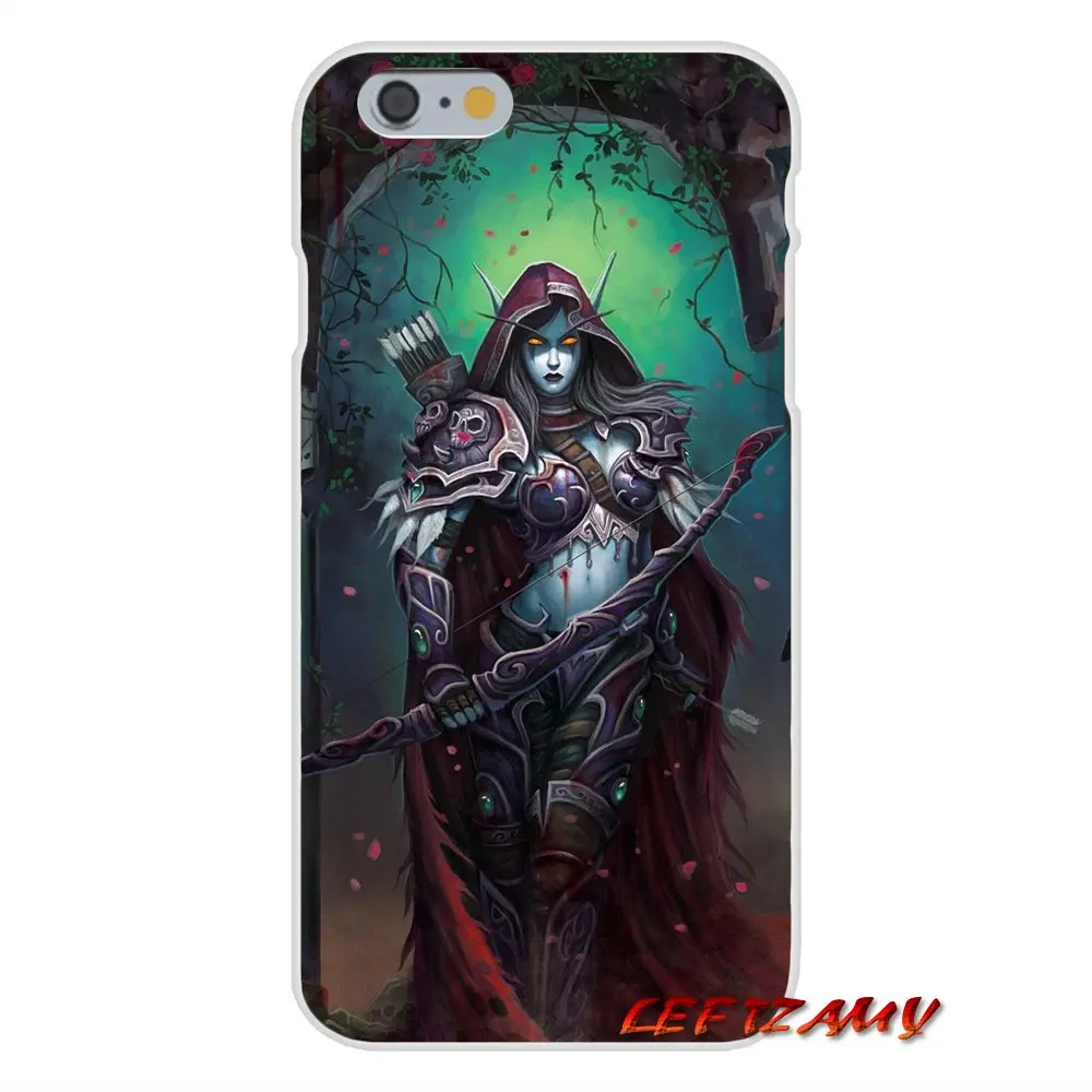 Чехлы для телефонов iPhone X XR XS MAX 4 4S 5 5S 5C SE 6 6S 7 8 Plus ipod touch WOW World of Warcraft Sylvanas