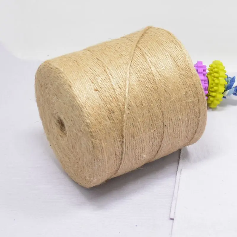 

500 Yards Natural Burlap Hessian Jute Twine Cord Hemp Rope Party Wedding Gift Wrapping Cords Thread DIY Scrapbooking Craft Decor