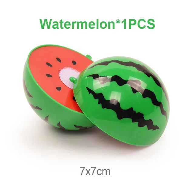 Watermelon 1 шт. DIY фрукты овощи еда режущие игрушки дети кухонные игрушки ролевые игры пластиковые миниатюрные еда для кукол подарки для девочек - Цвет: Watermelon