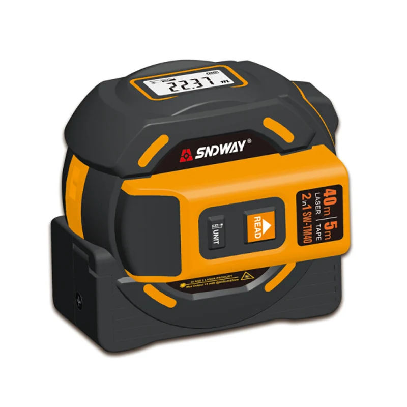 SNDWAY SW-TM60 Высокая точность подсветка цифровой дисплей Ручной Электронный линейка инструмент рулетка Лазерный диапазон