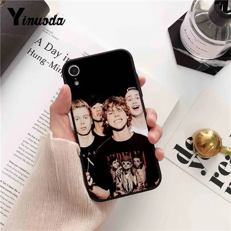 Yinuoda 5Sos band YOUNGBLO чехол для телефона iPhone 8 7 6 6S 6Plus X XS MAX 5 5S SE XR 10 11 pro max | Мобильные