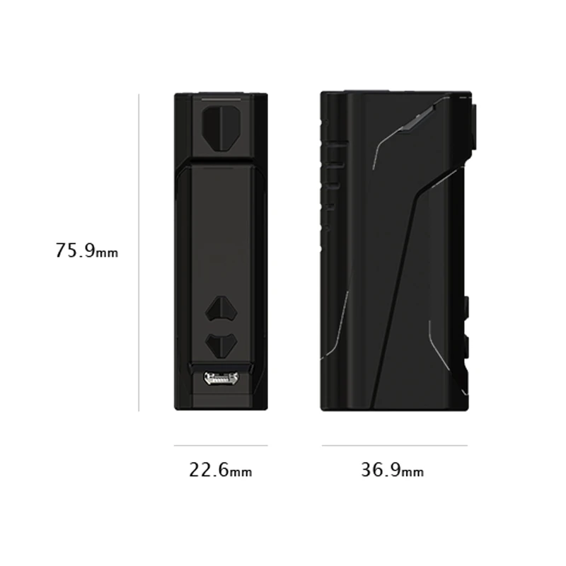 Оригинальный Wismec CB 60 Вт коробка мод 2300 мАч батарея электронная сигарета Vape MTL Vaping