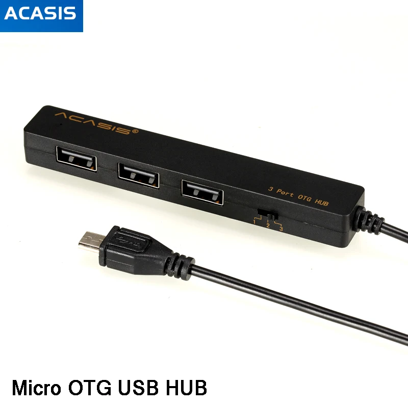 Высокое качество ACASIS H027 3 порта OTG Micro USB концентратор USB2.0 адаптер для зарядки