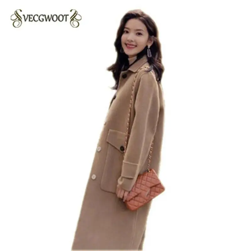 Корейский стиль 2020 Новая зимняя Женская шерстяная куртка Harajuku Модная тонкая