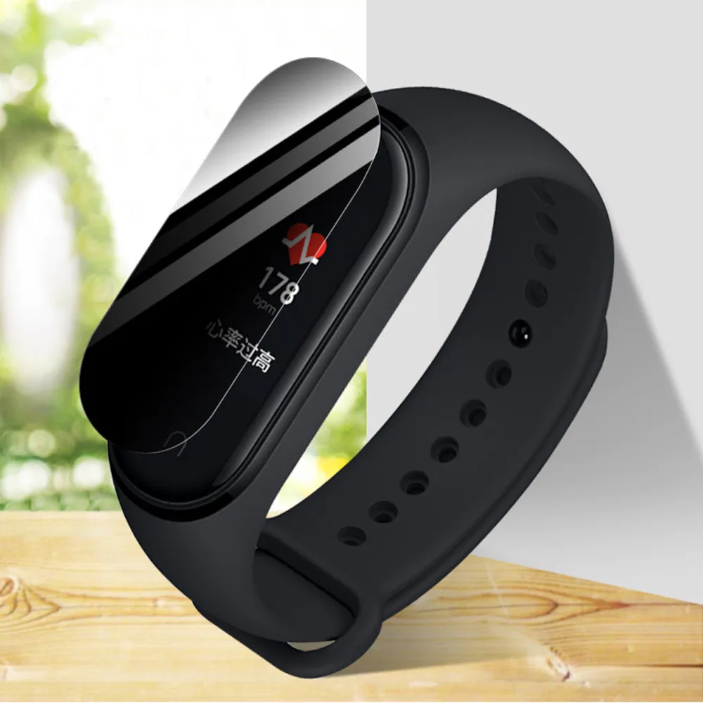 Защита экрана аксессуары для умных часов 1/2 шт. Xiaomi Mi Band 4 антишпионский мягкий