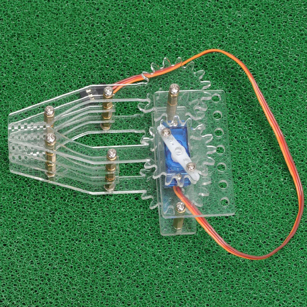 Акриловый зажим для рук робота комплект креплений с 9G сервоприводом Arduino сделай