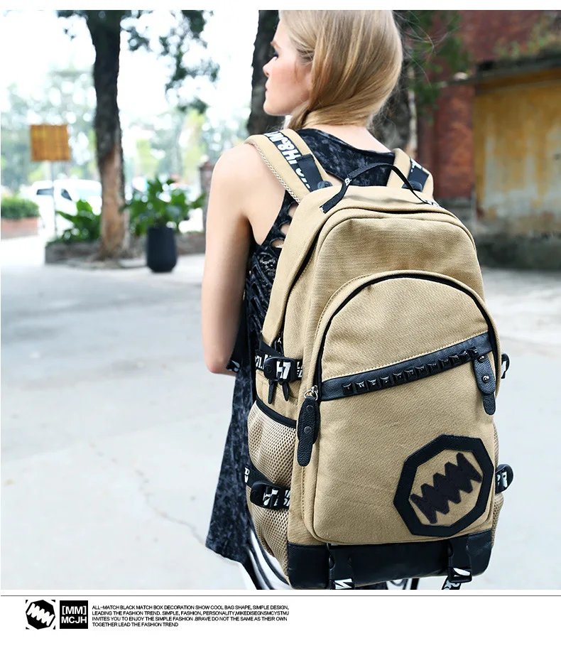 Высококачественный рюкзак для женщин 2017 Модный черный брендовый из ткани