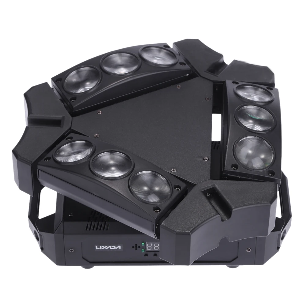 9 светодиодов RGBW DMX512 Звуковое управление Автоматическое вращение 16/48 каналов