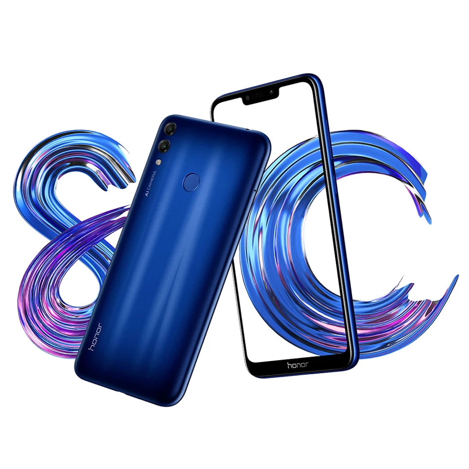 Honor 8C Global Rom 4000 мАч аккумулятор смартфон 6,26 дюймов Восьмиядерный мобильный телефон Snapdragon 632 с двумя sim-картами