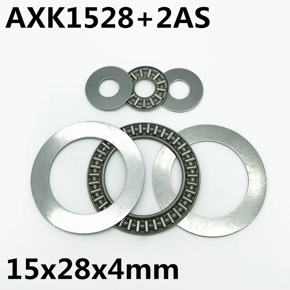 2pcs AXK1528 +2AS Thrust Needle Roller Bearing 15x28x2 mm Thrust Bearing Brand New High quality