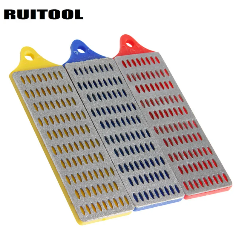 Набор алмазных точильных камней RUITOOL 3 шт. 180/260/360 зернистость алмазная пластина