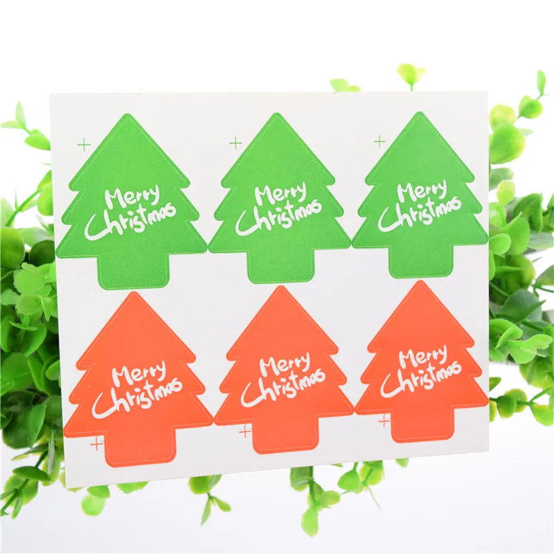 Печатная наклейка s ручной работы Счастливого Рождества DIY Наклейка уплотнитель