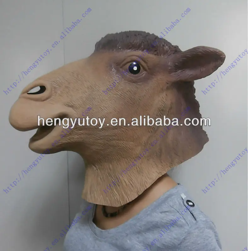 Лидер продаж маскарадный костюм для взрослых из латекса маска верблюжьей