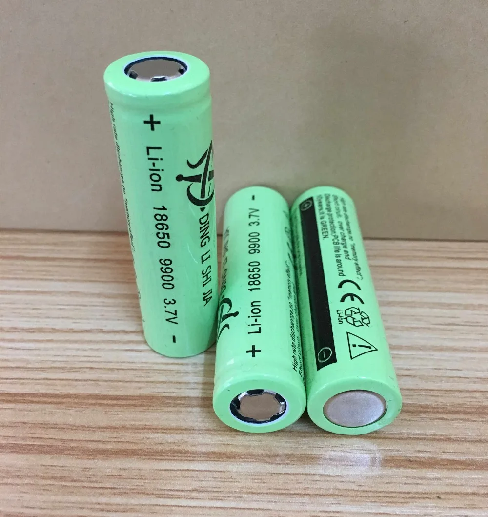 DING LI SHI JIA 4 шт. PT 18650 аккумуляторная батарея 3,7 V 9900mAh литий-ионный аккумулятор для светодиодный фонарь