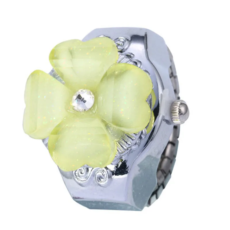 Часы женские кварцевые креативные модные стальные круглые эластичные с кольцом