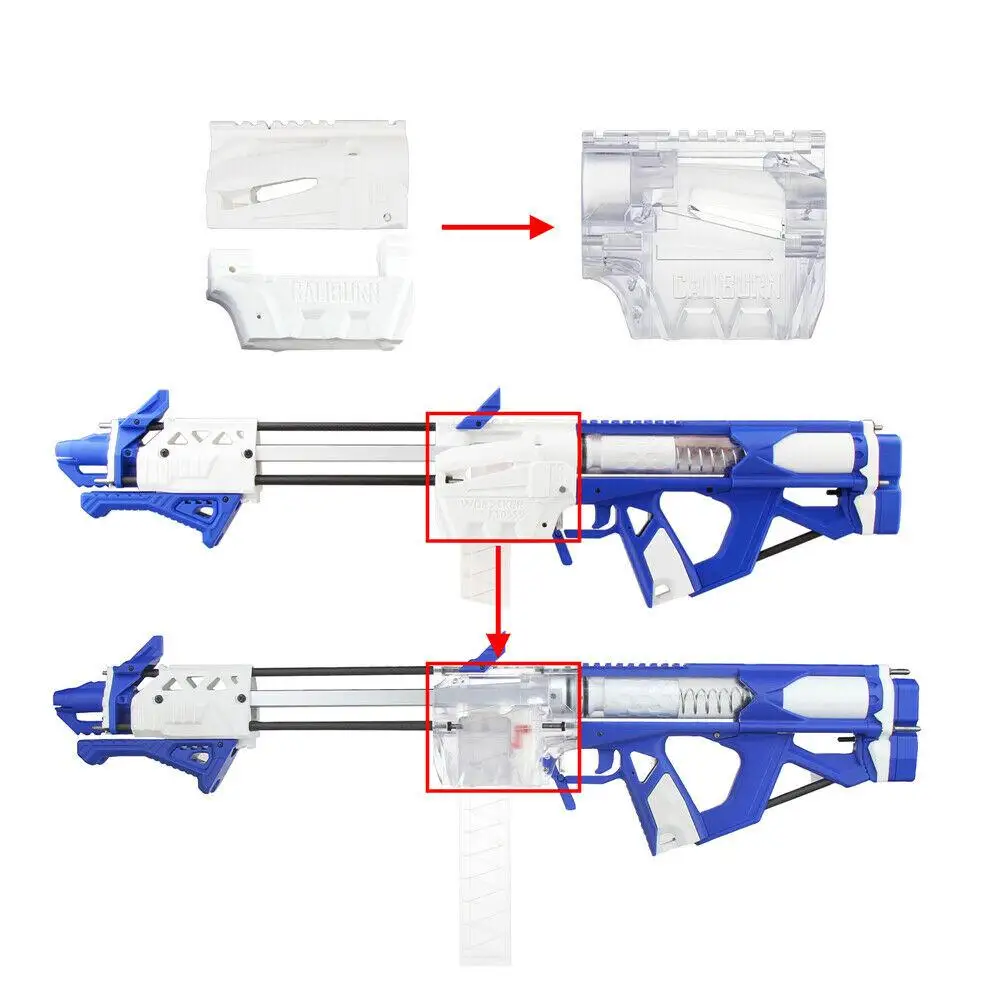 Worker Mod F10555 Caliburn Blaster Generation 2 Upgrade Magwell Type Blue White | Игрушки и хобби
