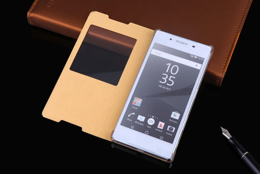 Кожаный чехол-книжка для sony Xperia Z5 Z 5 sony Z5 E6603 E6653 Dual E6683 E6633 5,2 дюймов чехол s Прозрачный чехол для телефона