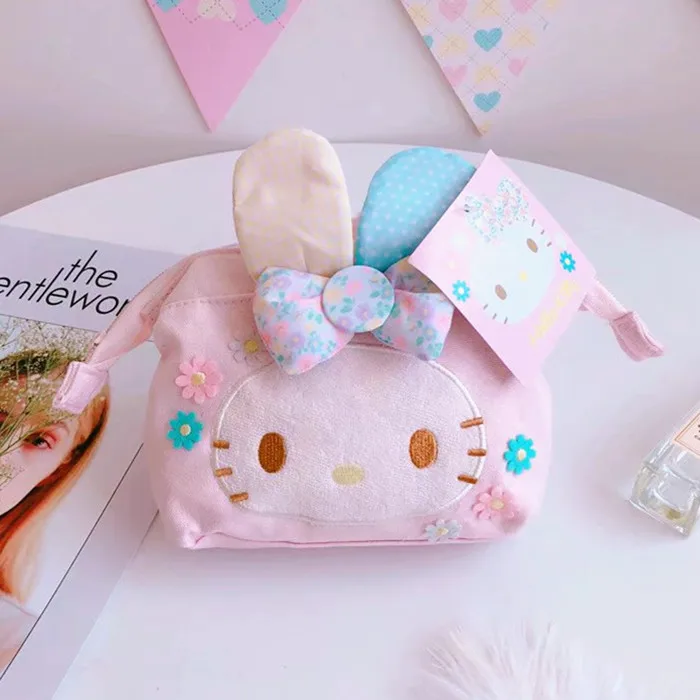 Мультяшные японские косметички hello kitty My Melody Cinnamoroll для собак, пудинга, собак, дорожные сумки для хранения, сумки для девочек, косметички, чехол-карандаш - Цвет: 2