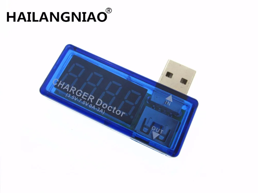 Цифровой USB тестер напряжения измеритель и силы тока для мобильных устройств с