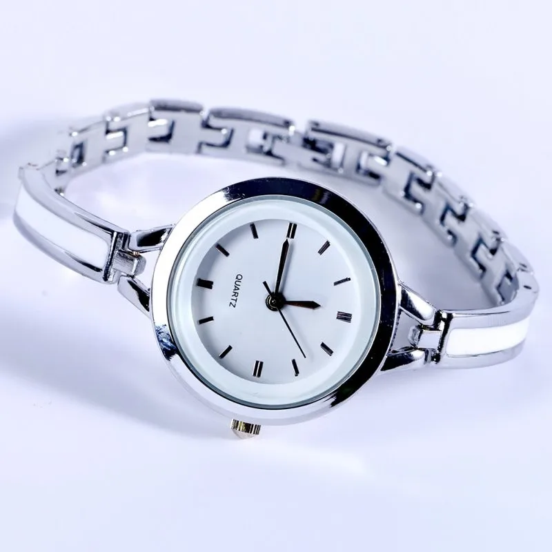Женские кварцевые часы Relojes с аналоговым дисплеем золотого и серебряного цвета |