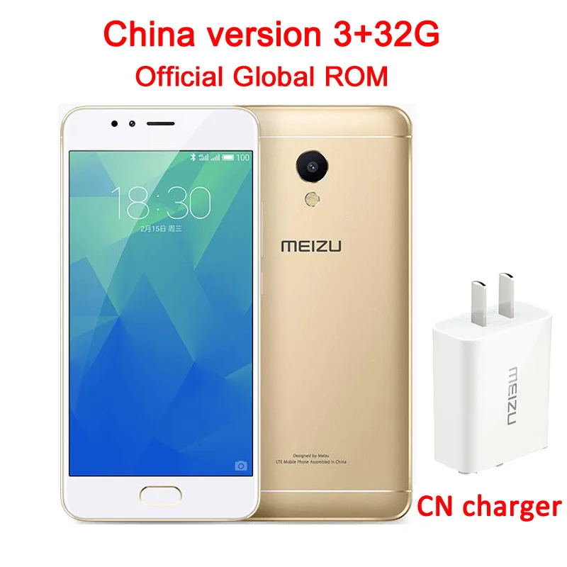 3G 32G Gold MEIZU M5S MTK6753 мобильный телефон 5,2 дюймов Восьмиядерный мобильный телефон Быстрая зарядка металлический корпус wifi gps - Цвет: 3G 32G Gold
