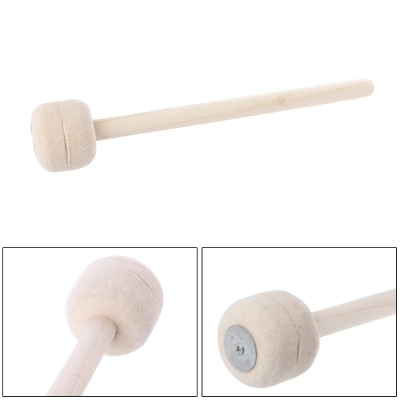1 шт. Timpani Mallets Precussion барабанные палочки Мягкий войлок головка деревянная ручка барабанный молоток
