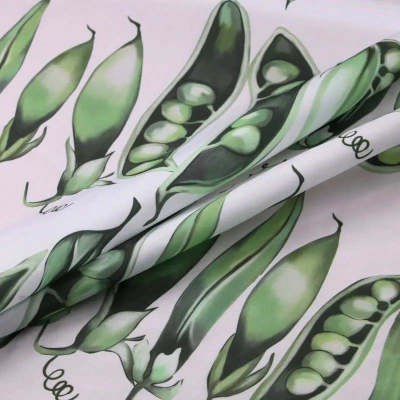 Dg весна/лето новый pea pods хлопок поплин Одежда Ткань хрустящее платье рубашка