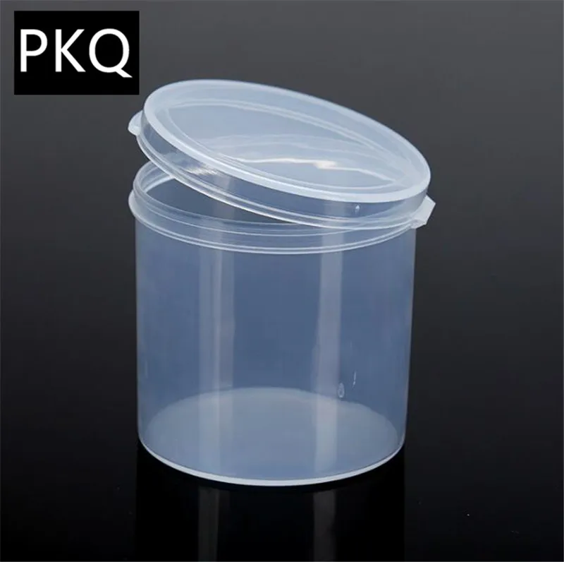 7.7x7.7cm 250ml 5 мл круглая прозрачная пластиковая коробка, коробки для хранения ювелирных изделий, бусины, чехол для рукоделия, контейнеры, маленький прозрачный ящик, настольный органайзер, 2,7x1,4 см - Цвет: 7.7x7.7cm 250ml