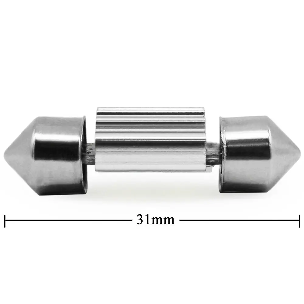Современный автомобиль 4x C5W C10W C3W 31 мм 6smd светодиодный гирлянда Осветительная