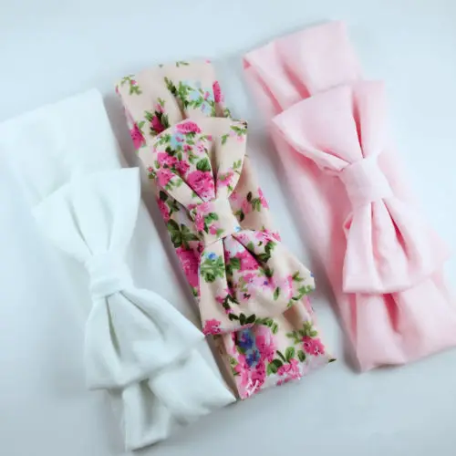 2018 3PCS/Set Bowknot Headband Elastic Print Hair Band Baby Girls Kids Accessories Set | Детская одежда и обувь
