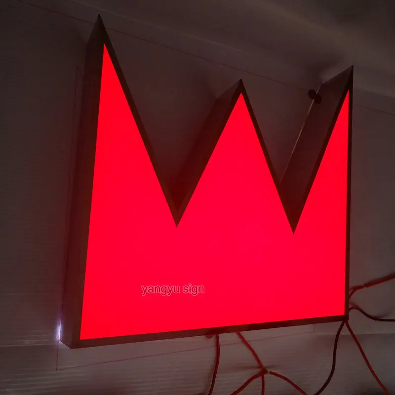 

3D LED custom made stainless steel shop front name signboard