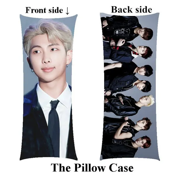 color Kpop rm Rap Monster home Boyfriend длинный Чехол на подушку Bangtan для мальчиков, чехол на заказ, двусторонний чехол с принтом - Цвет: color