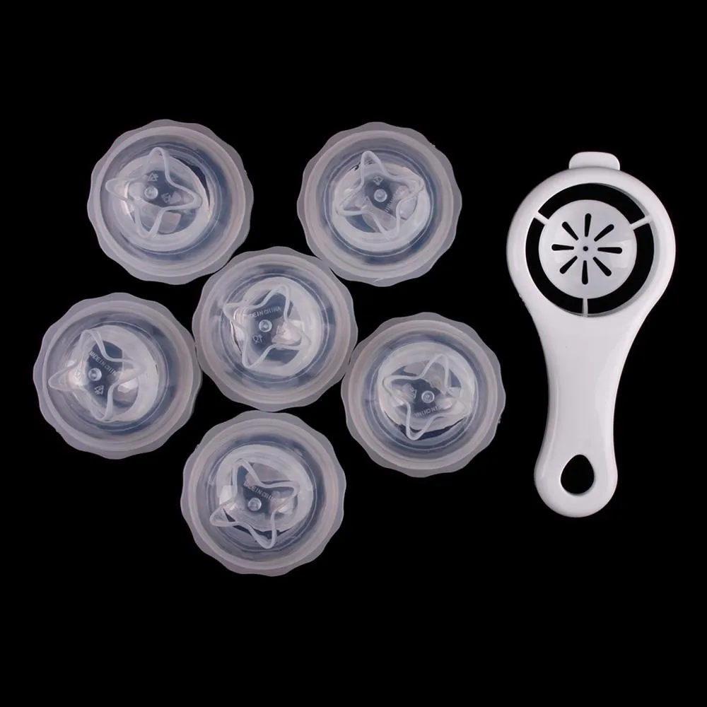 1 комплект 6 шт. готовка Жесткий для варки яиц без раковин с Сепаратор контейнер