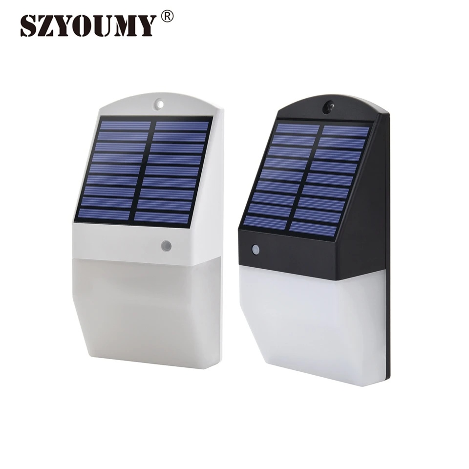 SZYOUMY Новое поступление 25LED Солнечный свет радар Датчик движения настенный