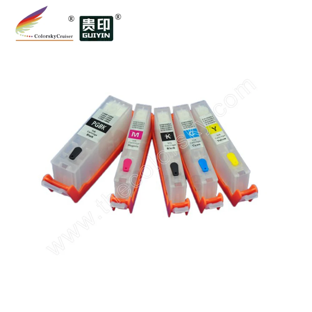 (RCC125) многоразовый чернильный картридж для Canon PGI125 CLI126 pgi 125 cli 126 PIXMA iP4810 MG5210 MG6510 iX6550