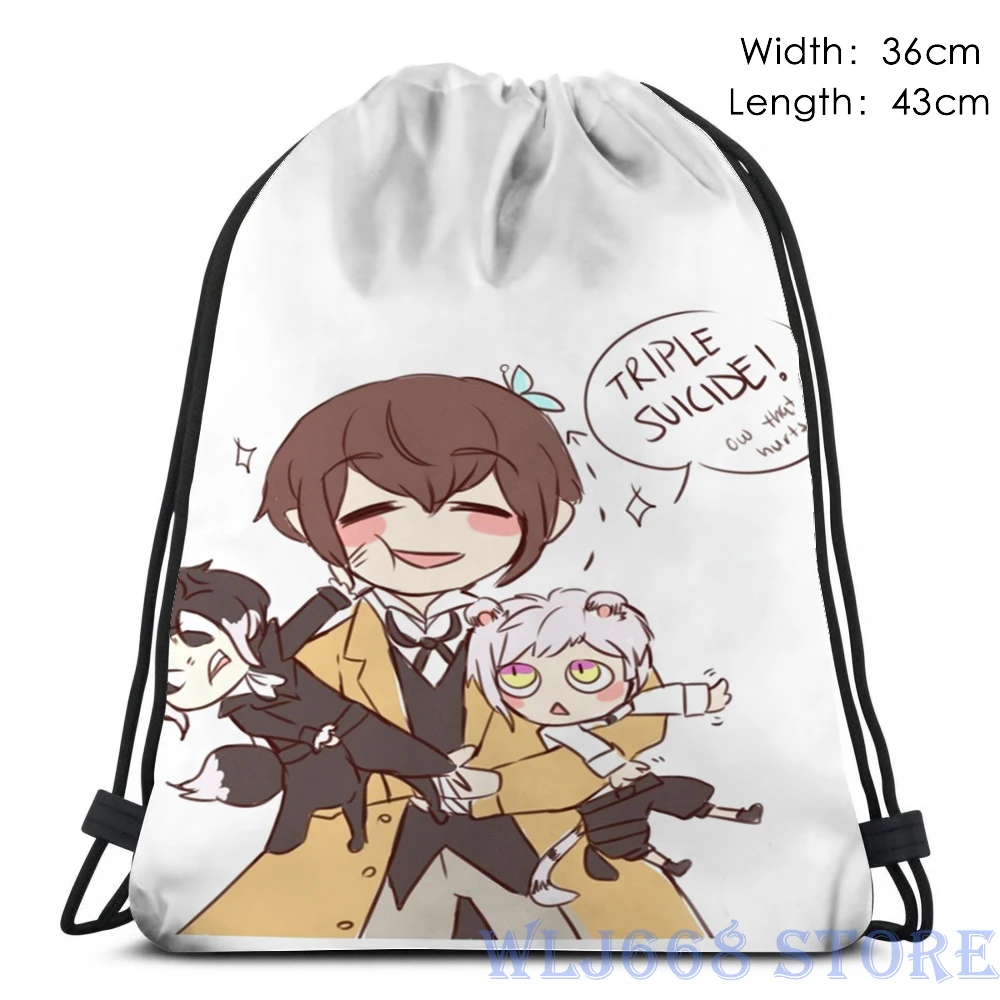 Funny graphic print shoulder Bags women Bungou Stray Dogs(2) Single shoulder backpack travel for men Gym Bag