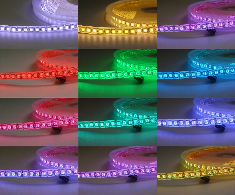 DC 12V Светодиодная лента 5050 5m 600 LEDS Гибкая светодиодная 120 leds/m Холодный/теплый белый
