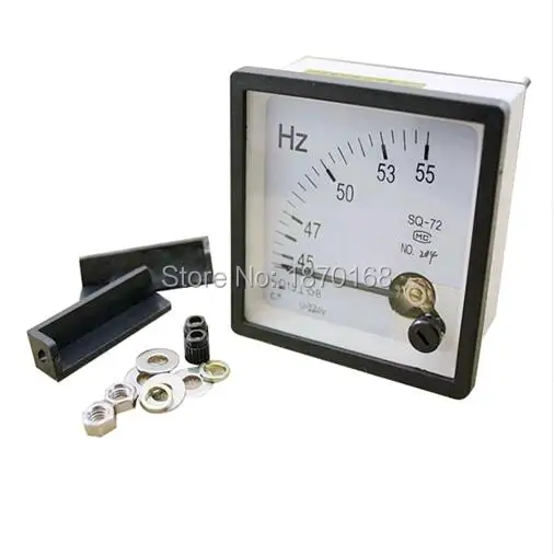 SQ-72 45-55 Гц AC 100 в/220 В/380 В аналоговый панельный измеритель частоты индикатор для